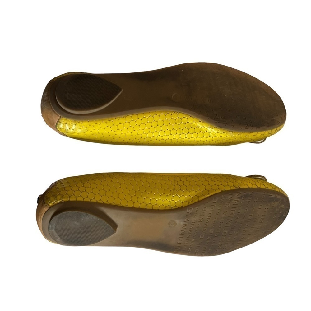 Gianni Bini Yellow Buckle Ballet Flats Size 6.5 - Picture 8 of 11